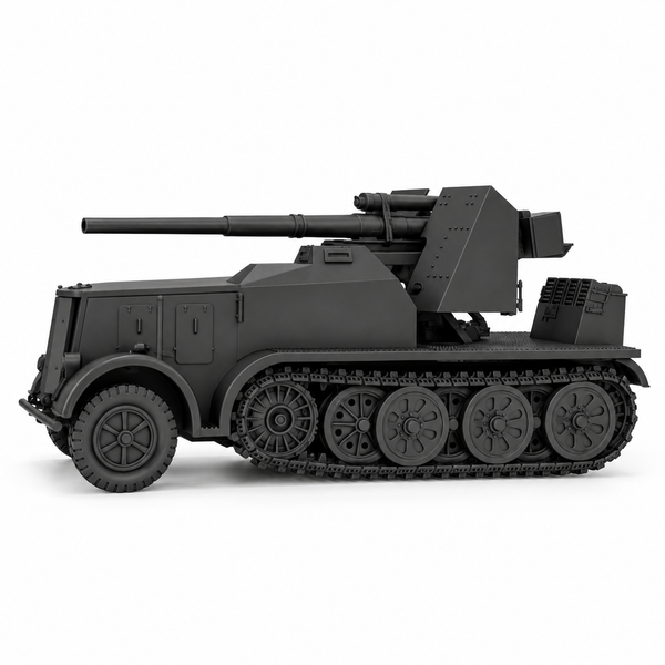 SSMODEL 1/72 1/144 Half-track Sd.Kfz.8 8.8cm Flak 18 Sf. Resin MODEL KIT TSS1531