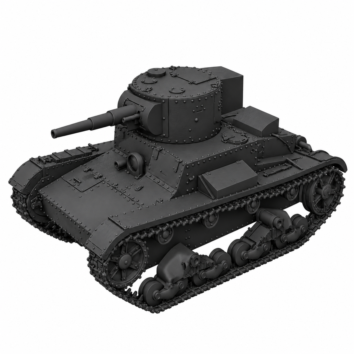 SSMODEL 1/72 1/144 T-26 mod 1933 with Mariupol turret Resin Model Kit TSS0053 — detail view 7