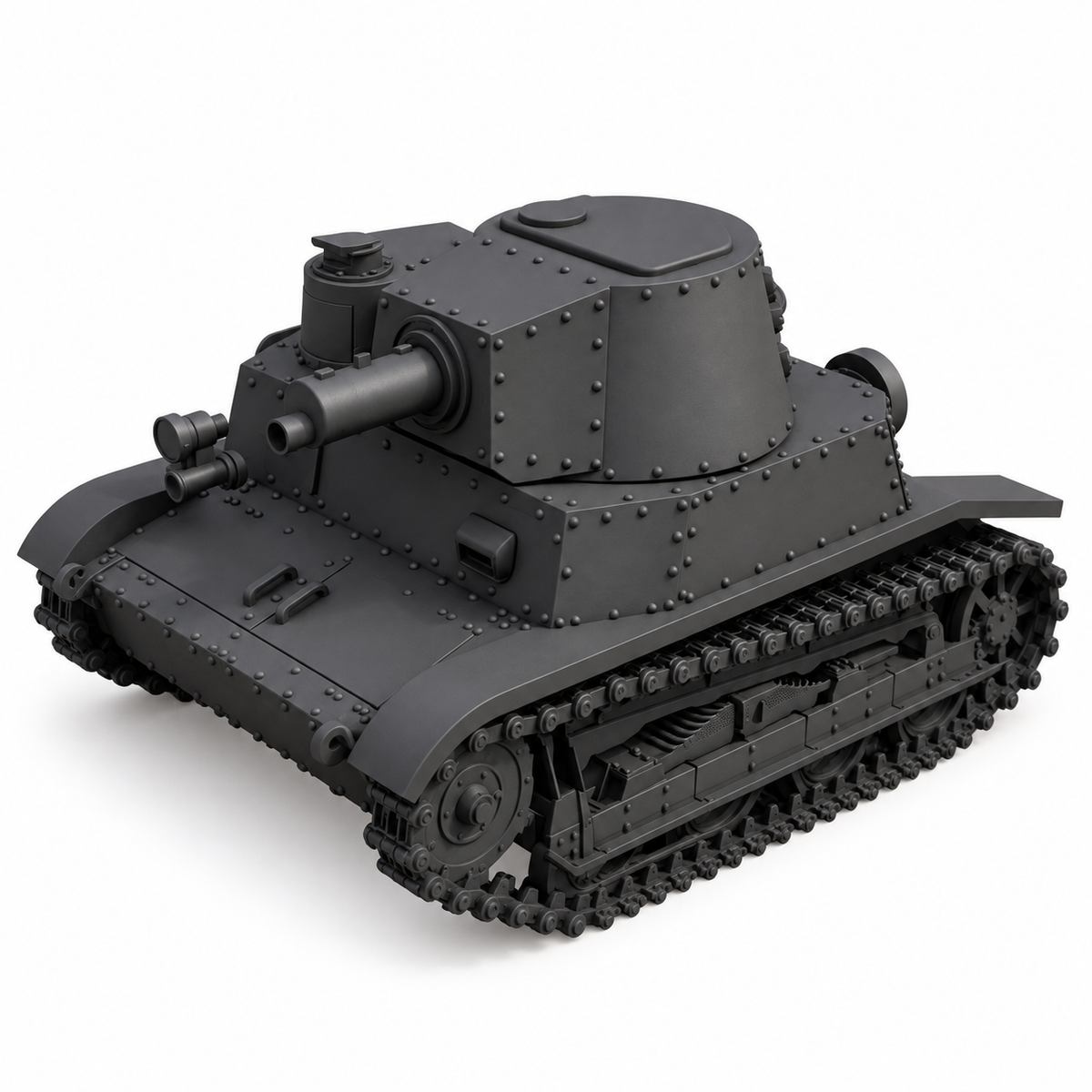 SSMODEL 1/72 1/144 Multi Scale TKW Tank Resin  MODEL kit TSS0303 — detail view 15