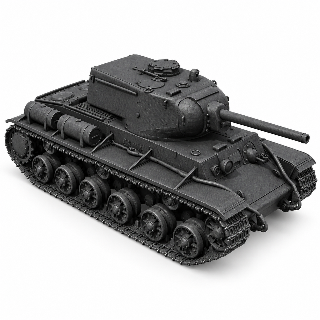 SSMODEL 1/72 1/144 Multi Scale KV-1 Tank with Autoloader Tank MODEL TSS0103