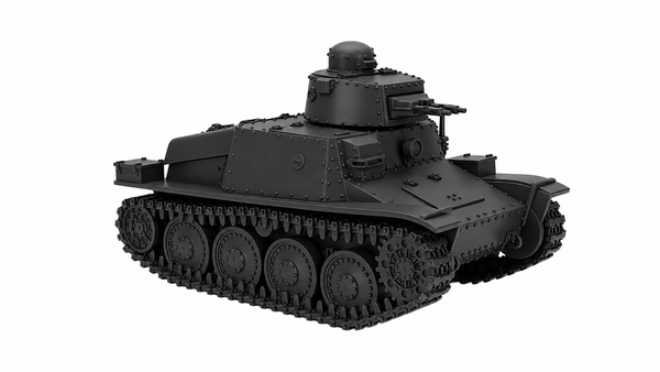 SSMODEL 1/72 1/144 Multi Scale Stridsvagn m/37 Light Sweden WW2 MODEL TSS1349