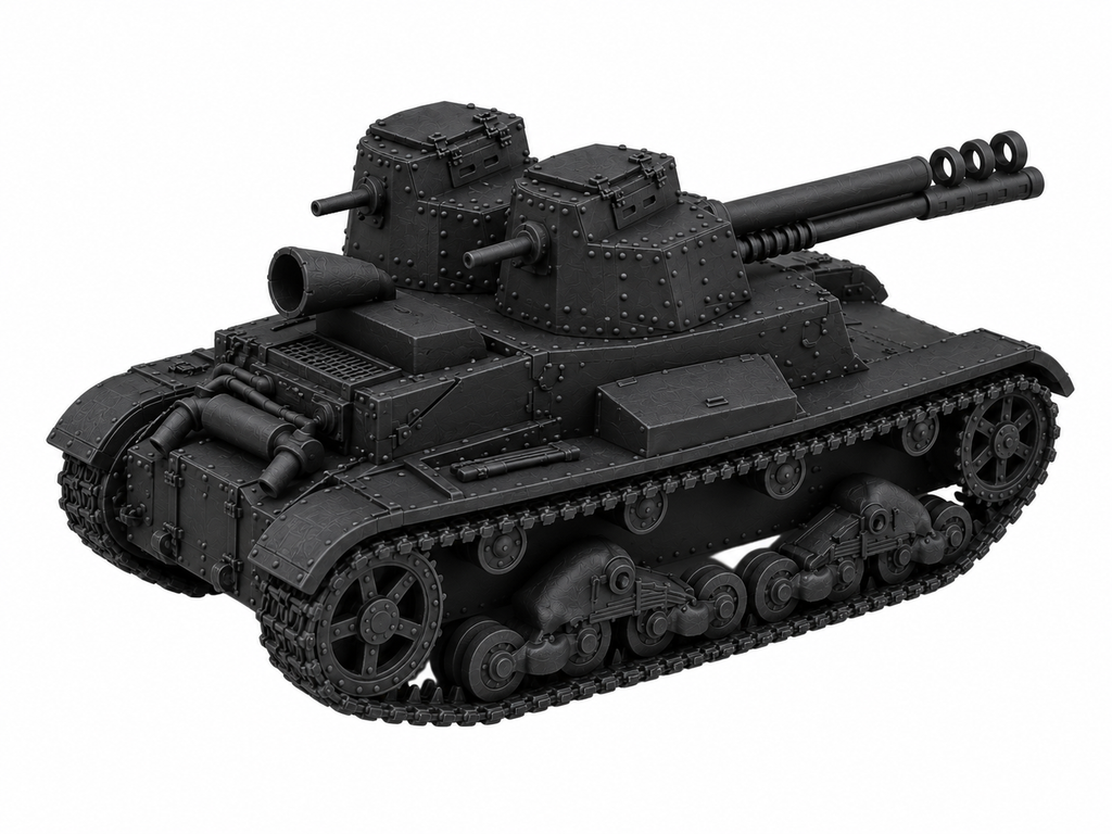 SSMODEL 1/72 1/144 Multi Scale T-26 mod1931 recoilless cannon tank Model TSS0078