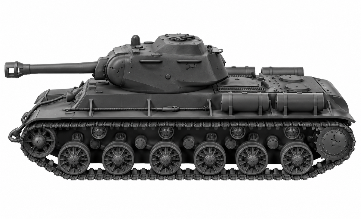 SSMODEL 1/72 1/144 Multi Scale KV-1s 122mm S-41 Howitzer Tank MODEL kit TSS0117 — detail view 3