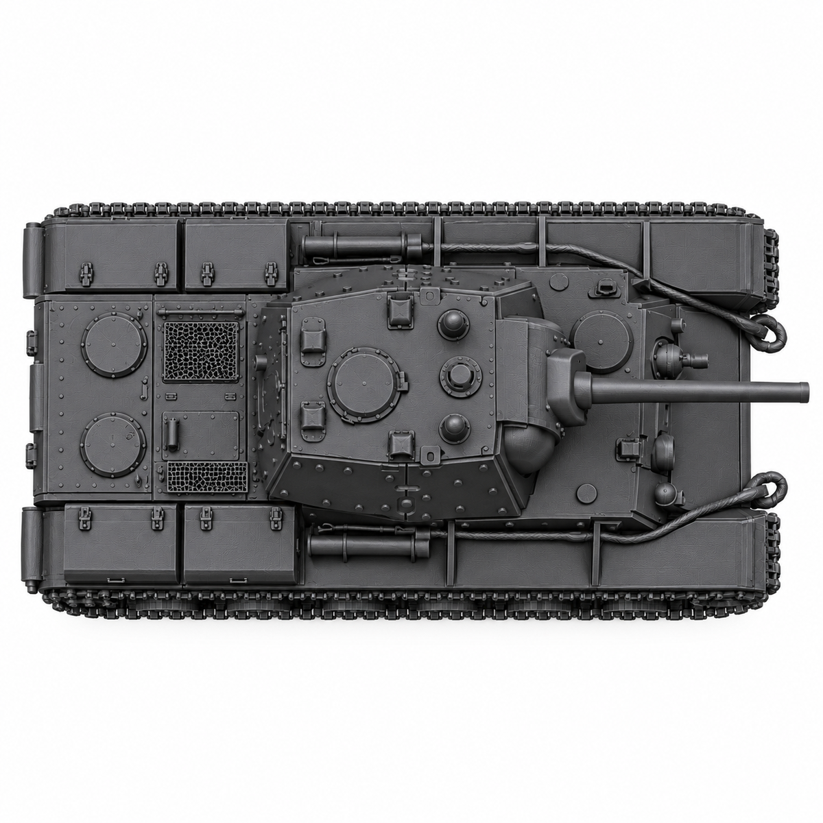 SSMODEL 1/72 1/144 Multi Scale KV-1E Soviet heavy tank MODEL kit TSS0139 — detail view 5