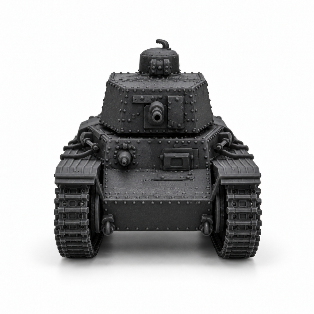 SSMODEL 1/72 1/144 Multi-Scale LT vz.40 Light Tank Command & 37mm Model TSS1285