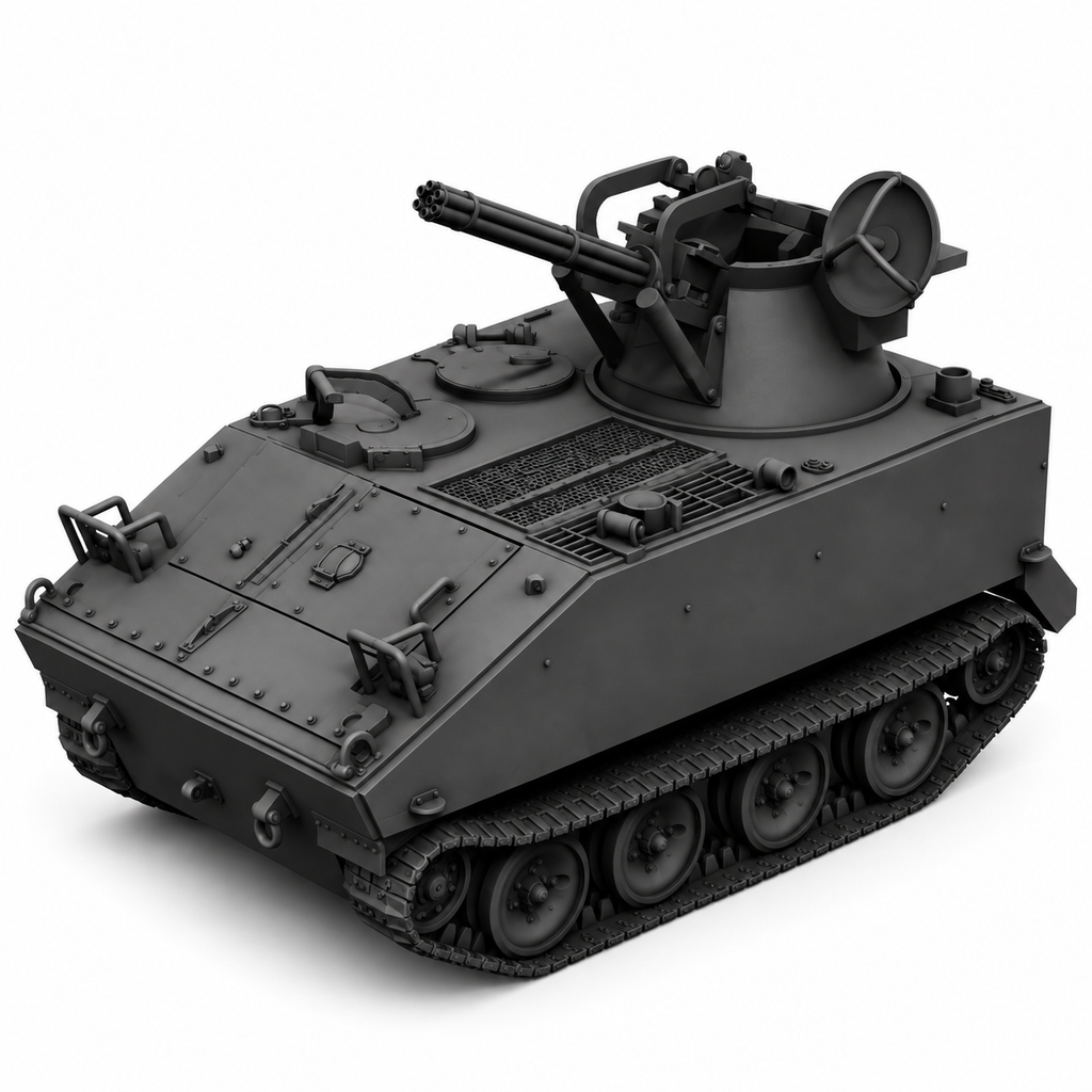 SSMODEL 1/72 1/144 Multi Scale  M114 VASD US mobile AA-gun tank MODEL TSS0398