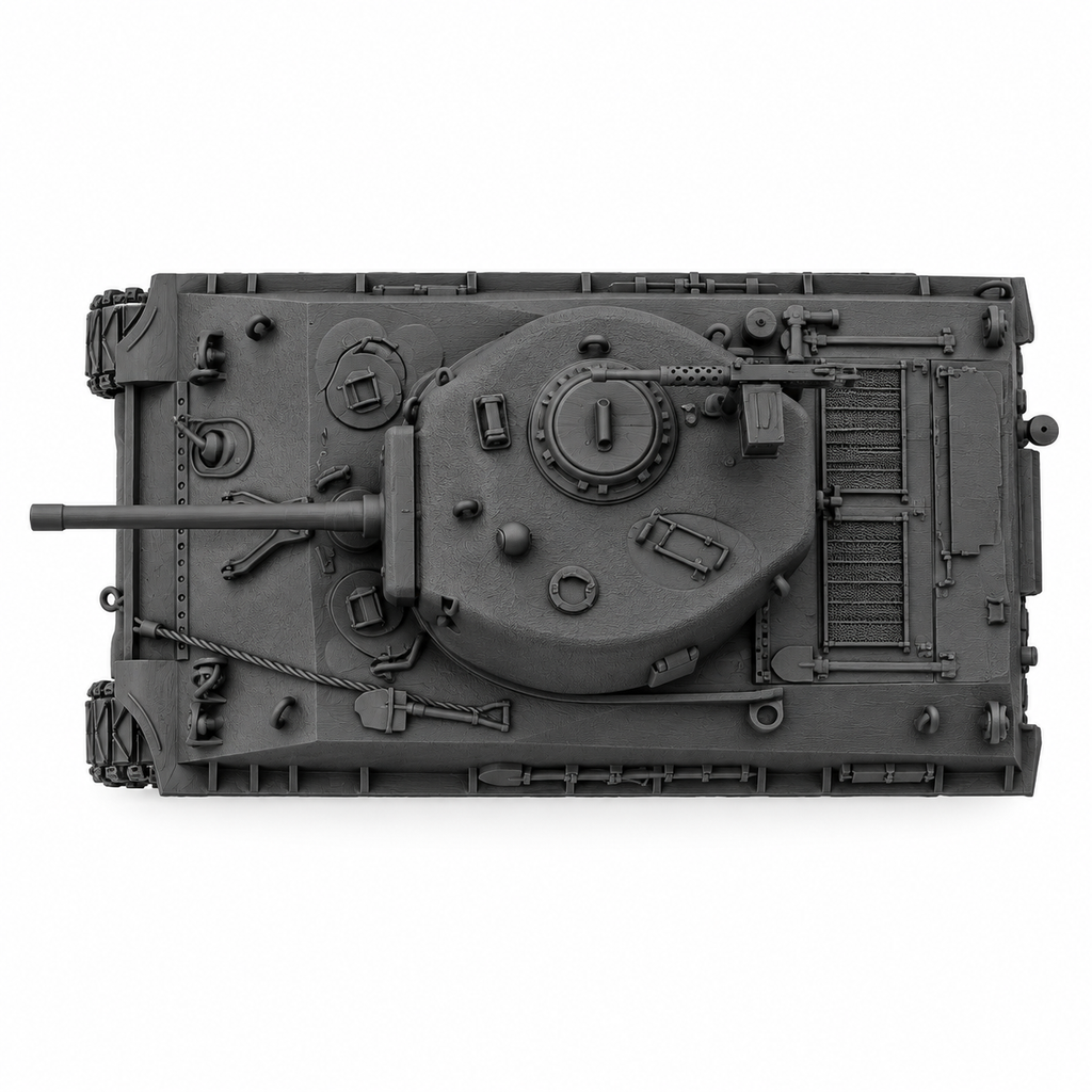 SSMODEL 1/72 1/144 WWII US Sherman M4A3E8 Easy Eight Resin Model Kit TSS0885
