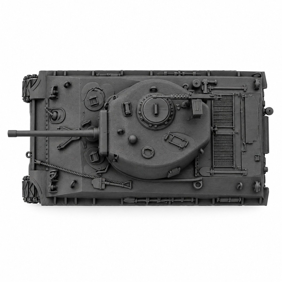 SSMODEL 1/72 1/144 WWII US Sherman M4A3E8 Easy Eight Resin Model Kit TSS0885 — detail view 5
