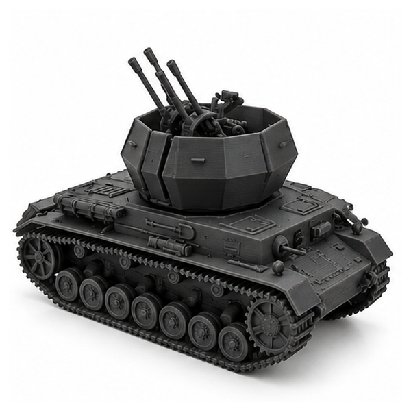SSMODEL 1/32 1/35 1/48 1/64 Flakpanzer IV Wirbelwind 1 Gunner Model Kit TSS1241