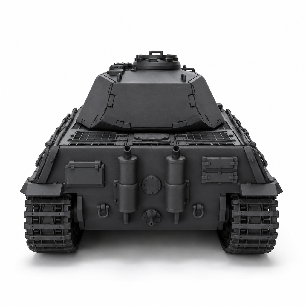 SSMODEL 1/72 1/144 Multi Scale Tiger II VK 45.02 P Tank Resin Model Kit TSS0912
