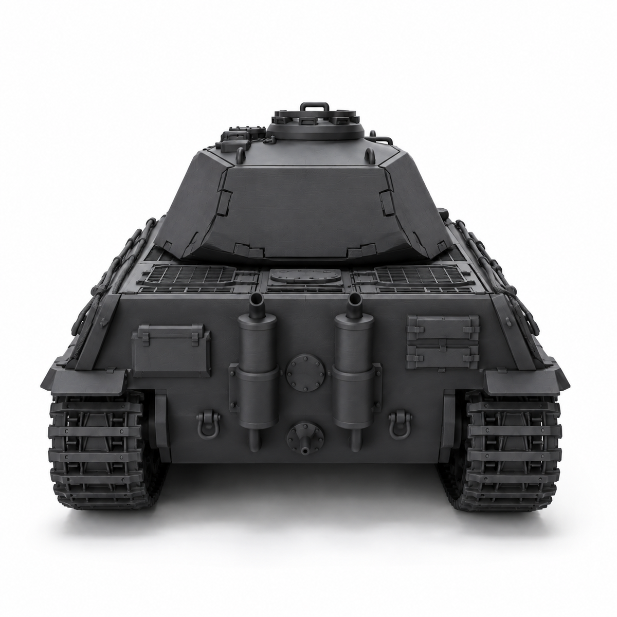 SSMODEL 1/72 1/144 Multi Scale Tiger II VK 45.02 P Tank Resin Model Kit TSS0912 — detail view 3