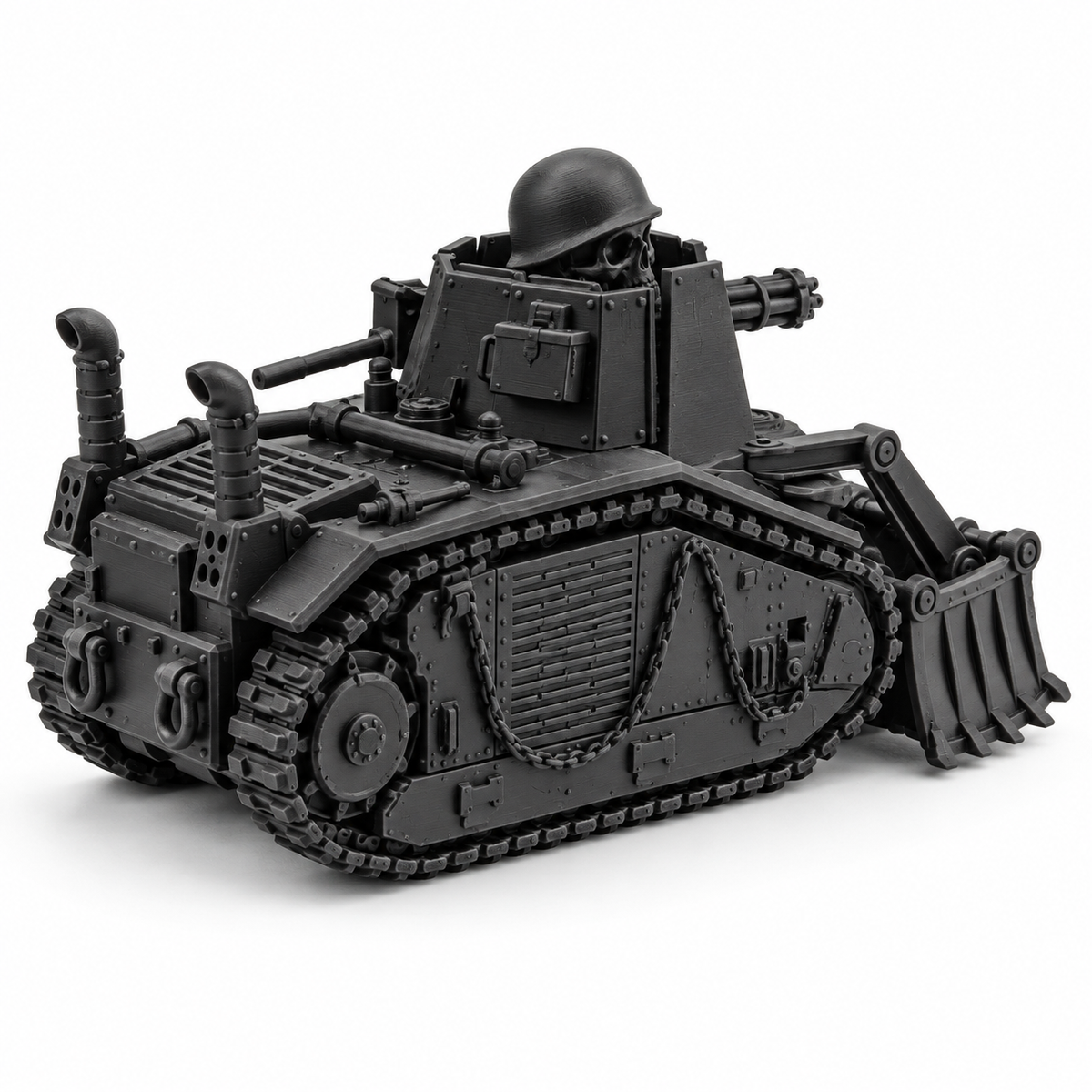 SSMODEL 1/72 1/144 WWII France Char B1 Cyberpunk Heavy Tank Resin Model TSS1206 — detail view 5