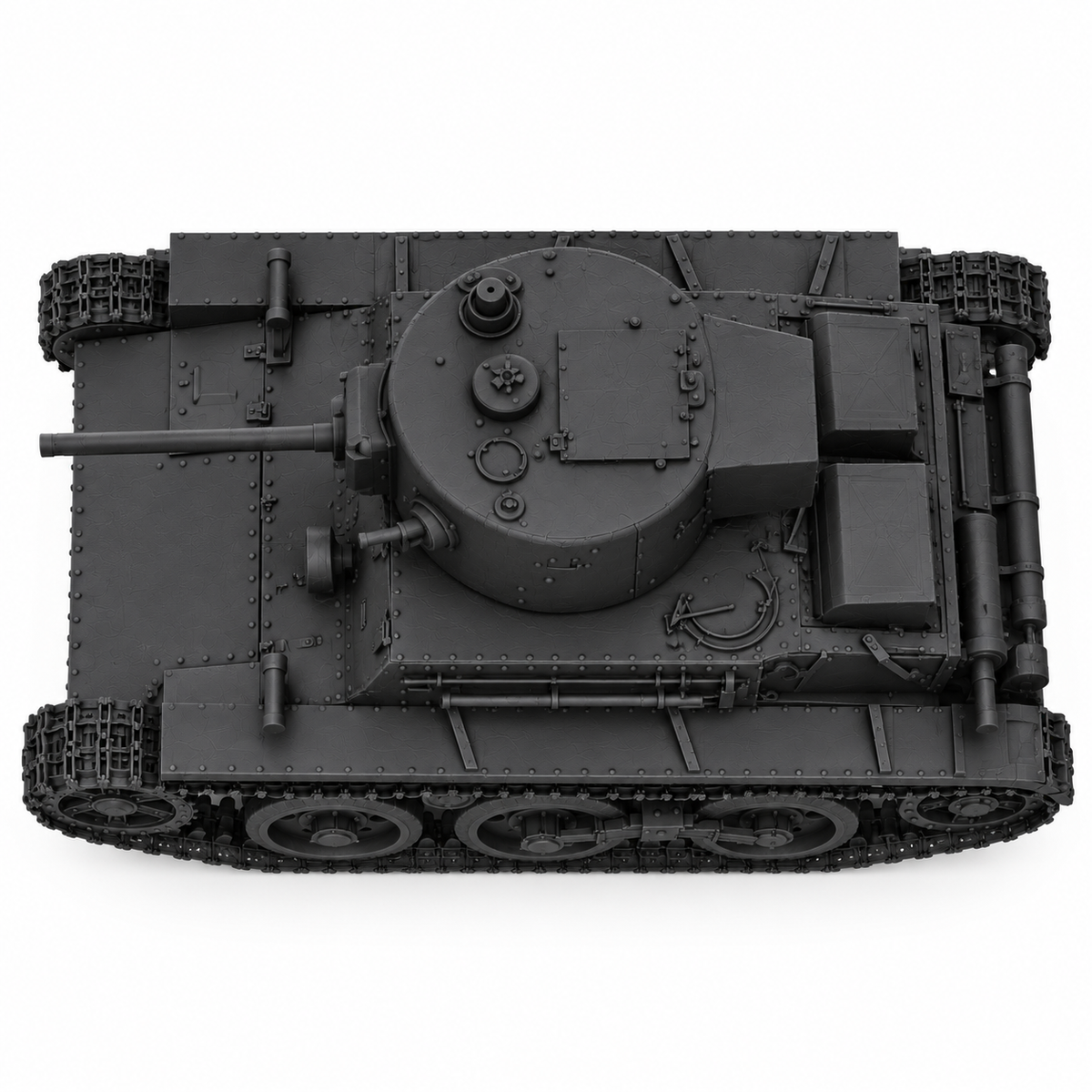 SSMODEL 1/72 1/144 Multi Scale KT-26 Soviet experimental light tank Kit TSS0056 — detail view 5