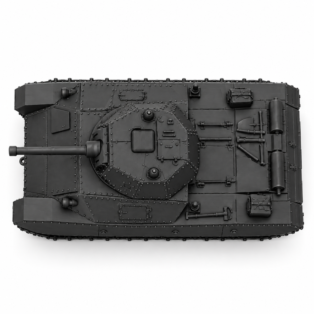 SSMODEL 1/72 1/144 Multi Scale Italian light tank Resin Model Kit TSS0268 — detail view 4