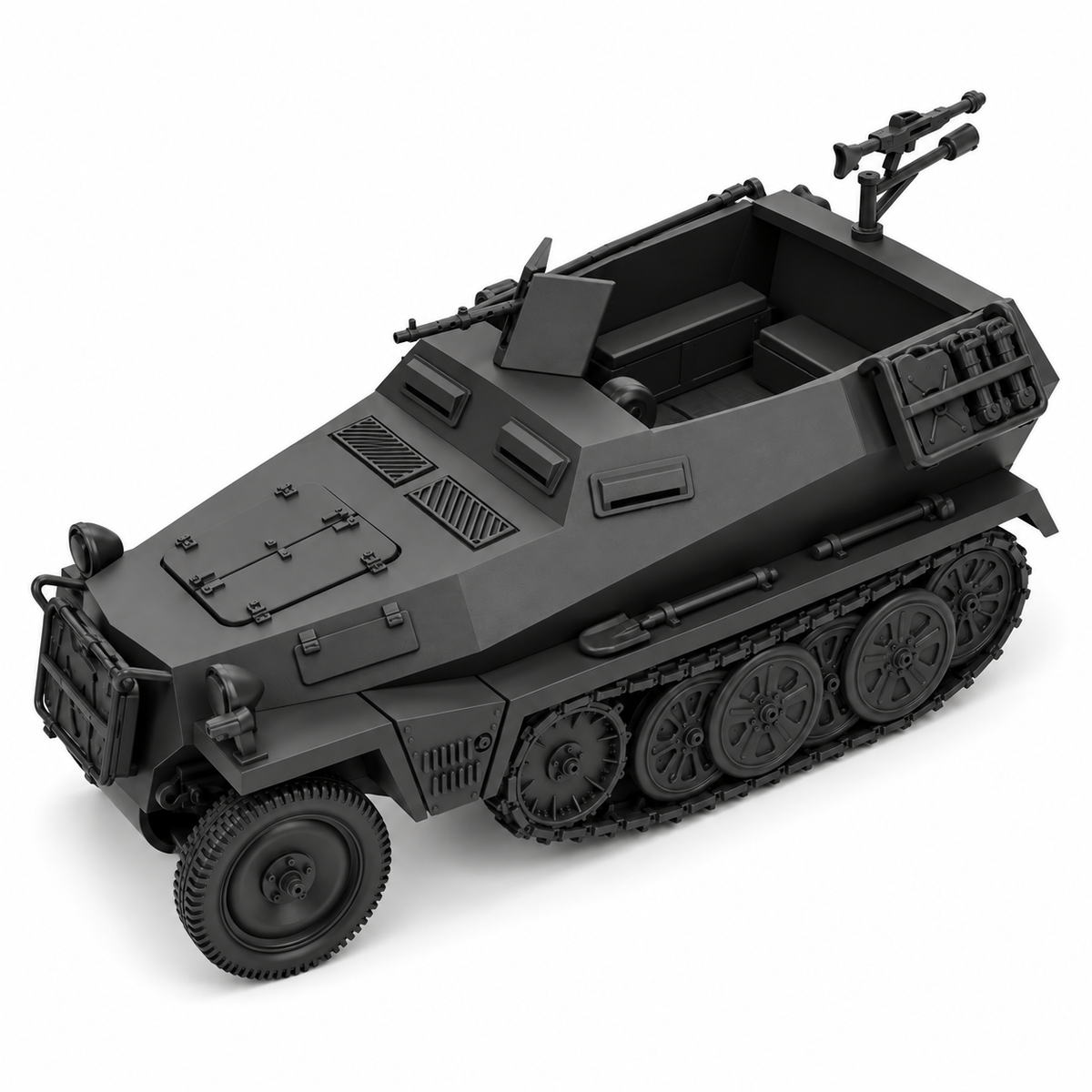 SSMODEL 1/72 1/144 Multi Scale Sd.Kfz250/1 Schutzenpanzerwagen MODEL KIT TSS0933 — detail view 5