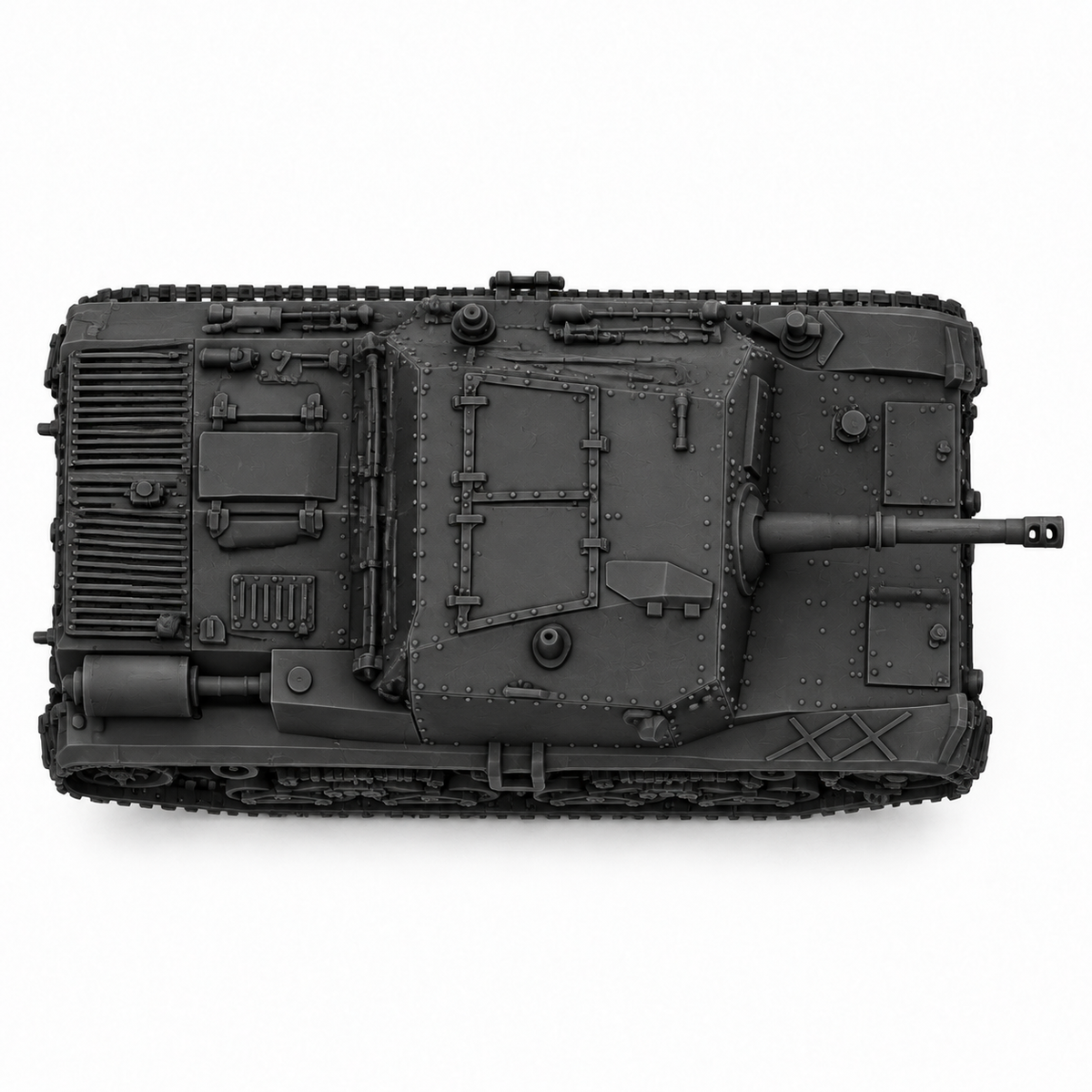 SSMODEL 1/72 1/144 Semovente M42M da 75/34 Italy  WW2 Tank MODEL kit TSS1344 — detail view 4