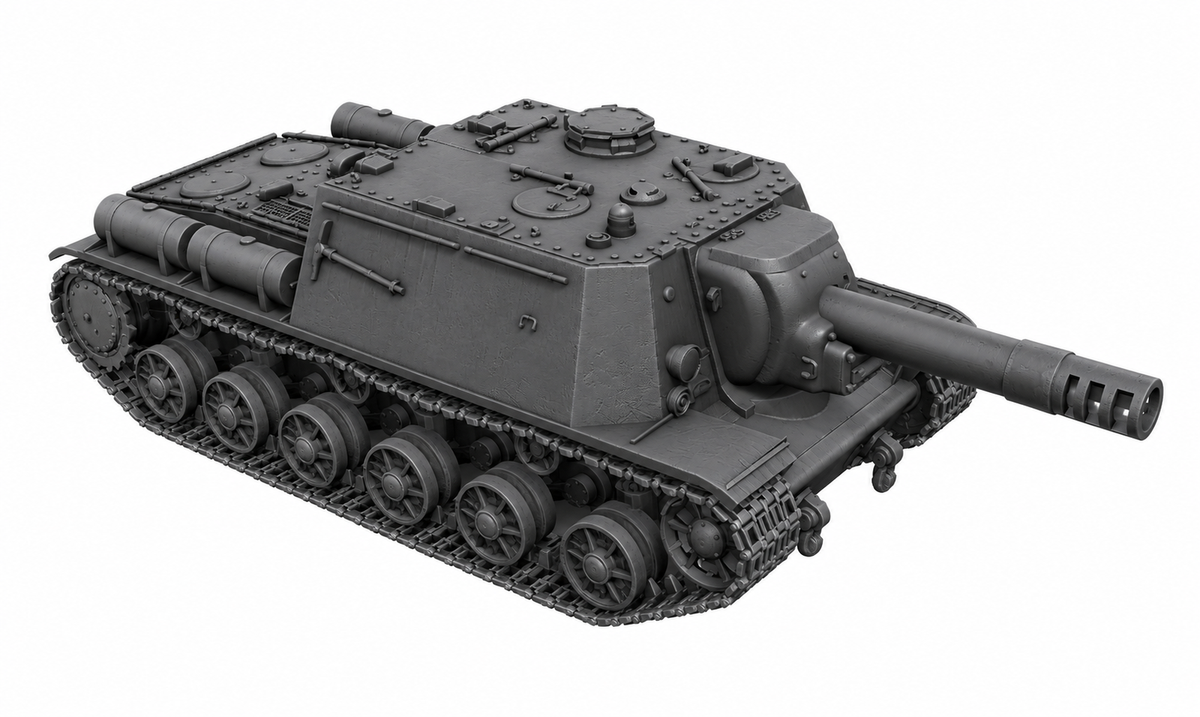 SSMODEL 1/72 1/144 SU-203 Soviet experimental heavy tank MODEL kit TSS0105 — detail view 9