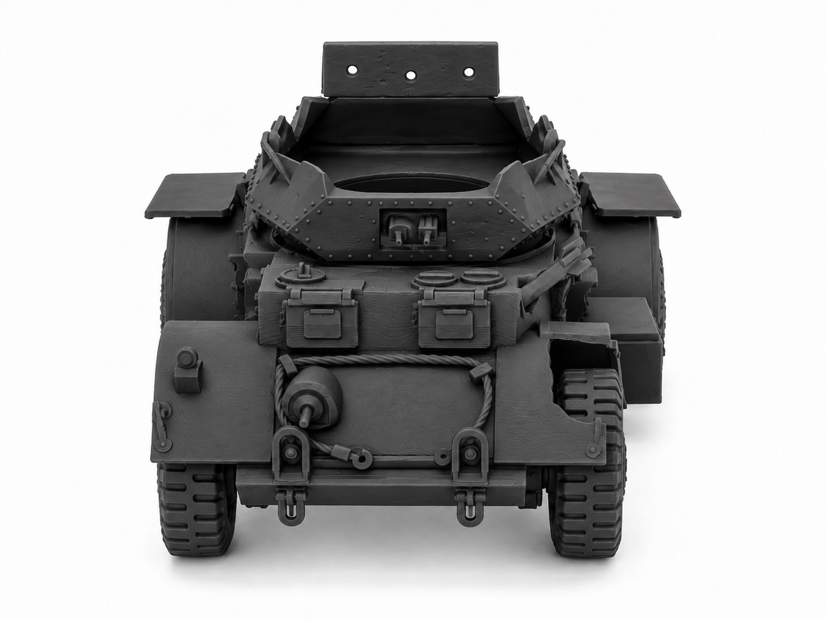 SSMODEL 1/72 1/144 Multi Scale Destroyed Armored Staghound Mk.III MODEL TSS1180 — detail view 4