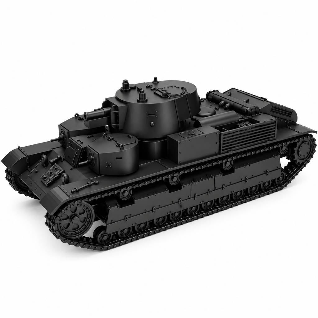 SSMODEL 1/72 1/144 Multi Scale T28 1940 with conical turret Resin MODEL TSS0977