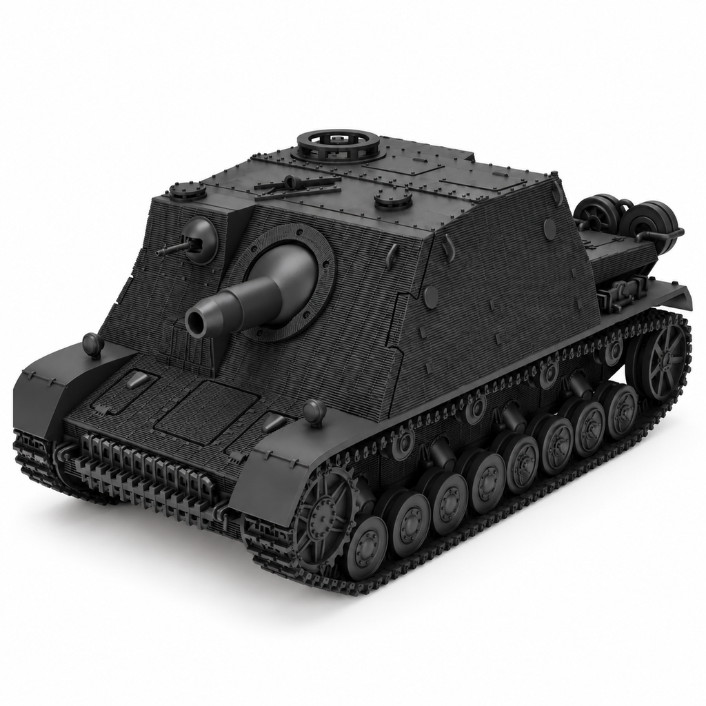 SSMODEL 1/72 1/144 Sturmpanzer IV Brummbar ZIMMERIT option Resin MODEL TSS0965
