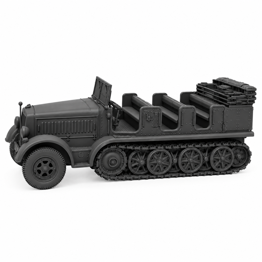 SSMODEL 1/72 1/144 Sd.Kfz.7 Mittlerer Zugkraftwagen 8t Resin MODEL KIT TSS0943