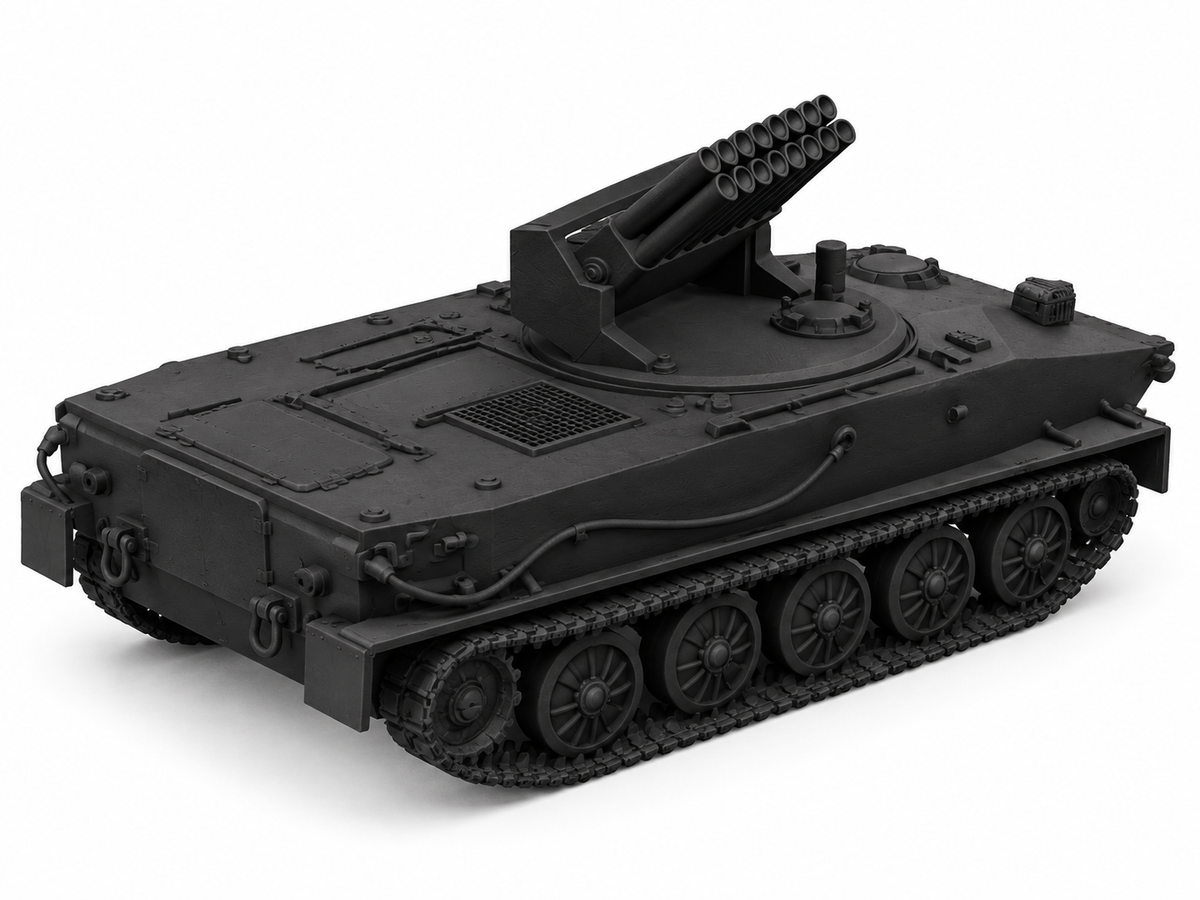 SSMODEL 1/72 1/144 Object 280 Soviet experimental rocket tank Model Kit TSS0293 — detail view 2