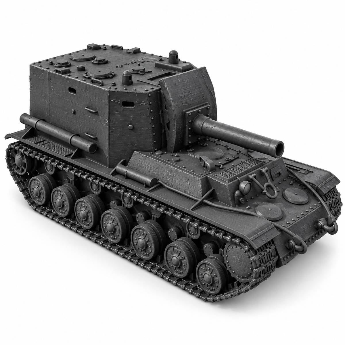 SSMODEL 1/72 1/144 Multi Scale KV-1Object 212Soviet artillery tank MODEL TSS0126 — detail view 17