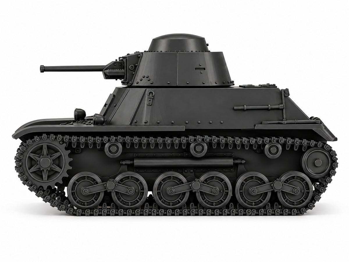 SSMODEL 1/72 1/144 Multi Scale Type 98 Ke-Ni Light Tank Resin MODEL kit TSS1400 — scale model kit