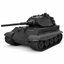 SSMODEL 1/72 1/144 Tiger II Ausf.B Zimmerit Henschel turret Resin MODEL TSS0988