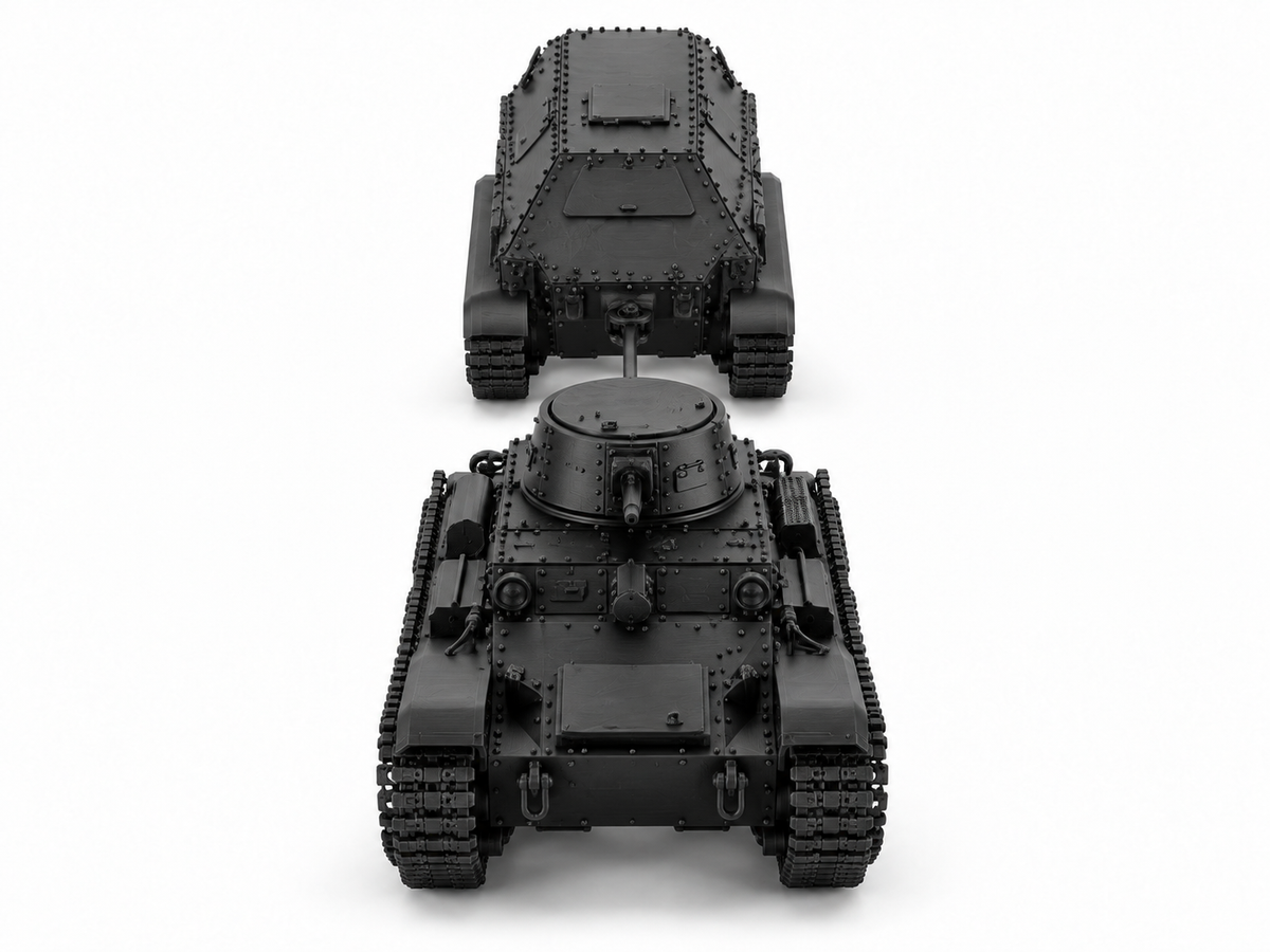 SSMODEL 1/72 1/144 Multi Scale Type 94 (early) Trailer Tank MODEL TSS1385 — detail view 4