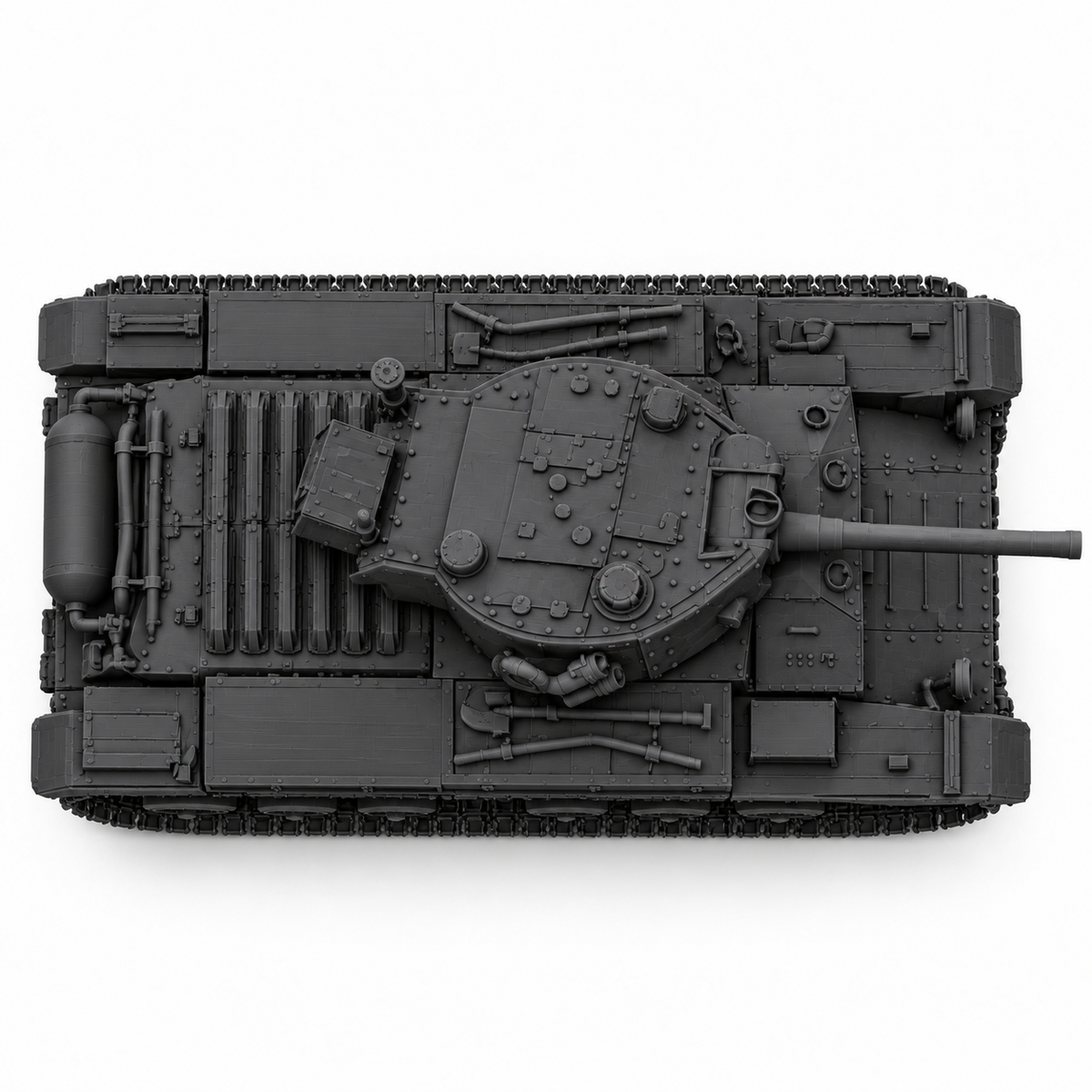 SSMODEL1/72 1/144 Multi-Scale Valentine Mk IX UK Light Tank Resin MODEL TSS0214 — detail view 4