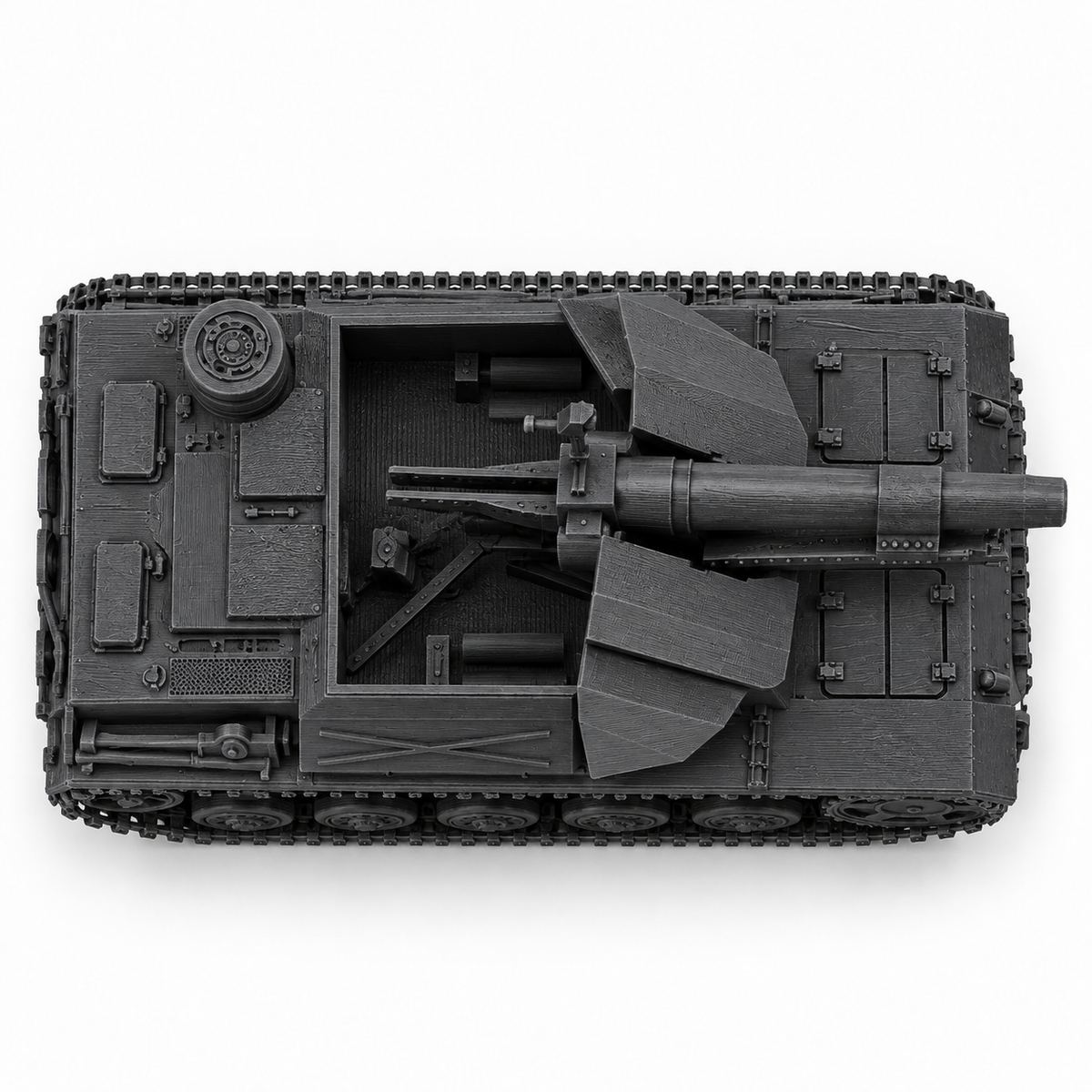 SSMODEL 1/72 1/144 15cm sIG 33 Panzerkampfwagen III Tank Resin MODEL KIT TSS0739 — detail view 4