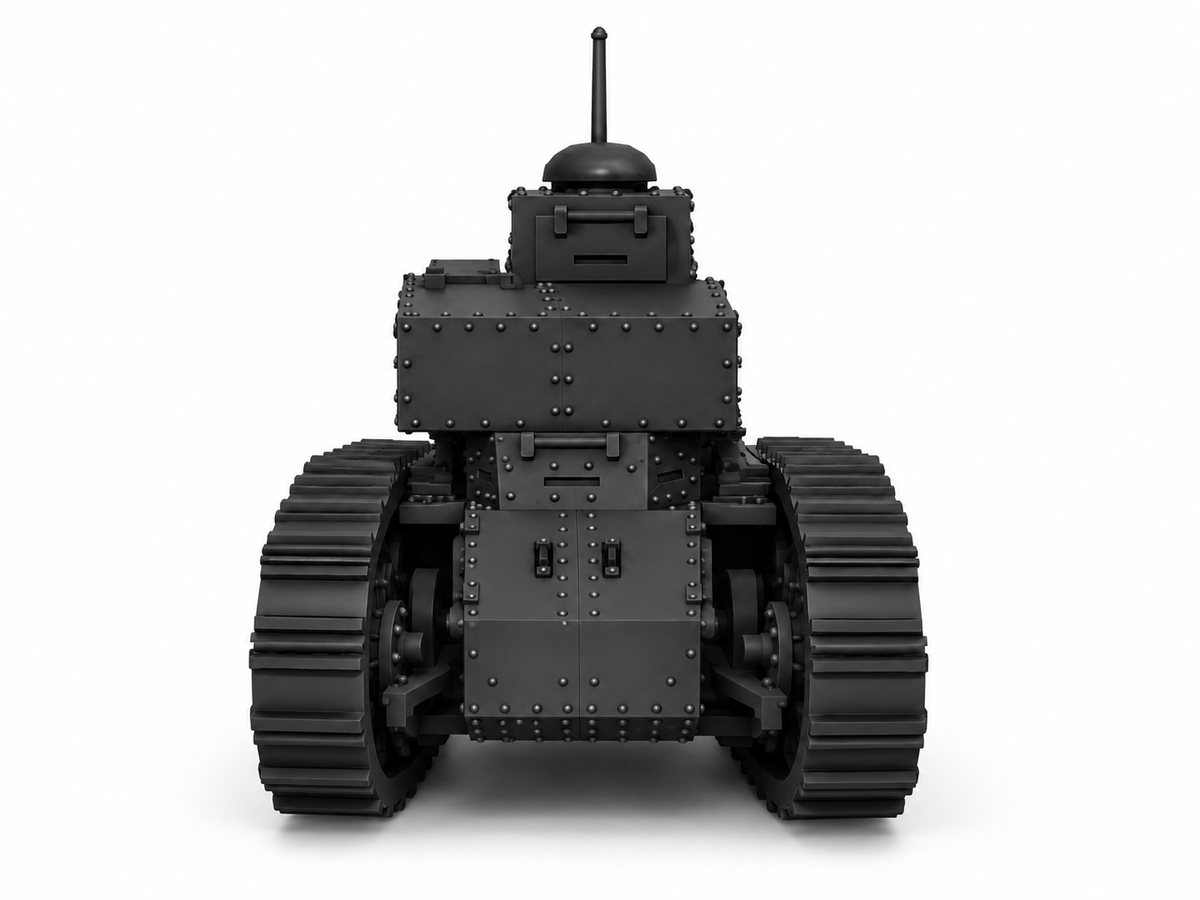 SSMODEL 1/72 1/144 Multi Scale Renault FT TSF France WW1 Tank MODEL kit TSS0624 — detail view 6