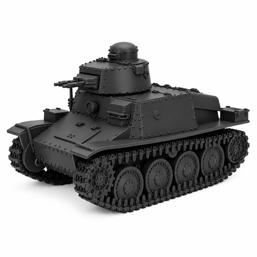 SSMODEL 1/72 1/144 Multi Scale Stridsvagn m/37 Light Sweden WW2 MODEL TSS1349