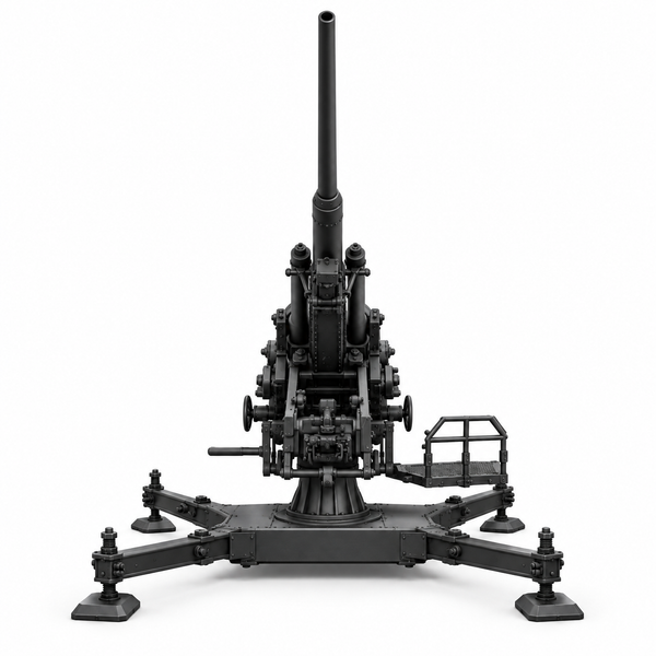 SSMODEL 1/72 1/144 Anti-Aircraft 12.8cm FlaK 40 on cross Resin MODEL KIT TSS1445