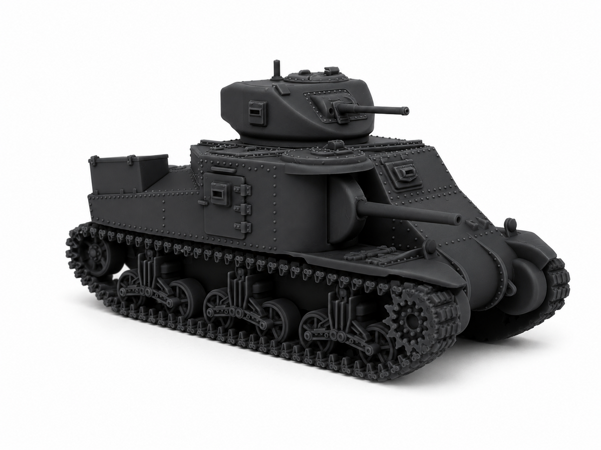 SSMODEL 1/72 1/144 Multi Scale M3 Grant Medium Tank UK WW2 Tank MODEL TSS1302 — detail view 6
