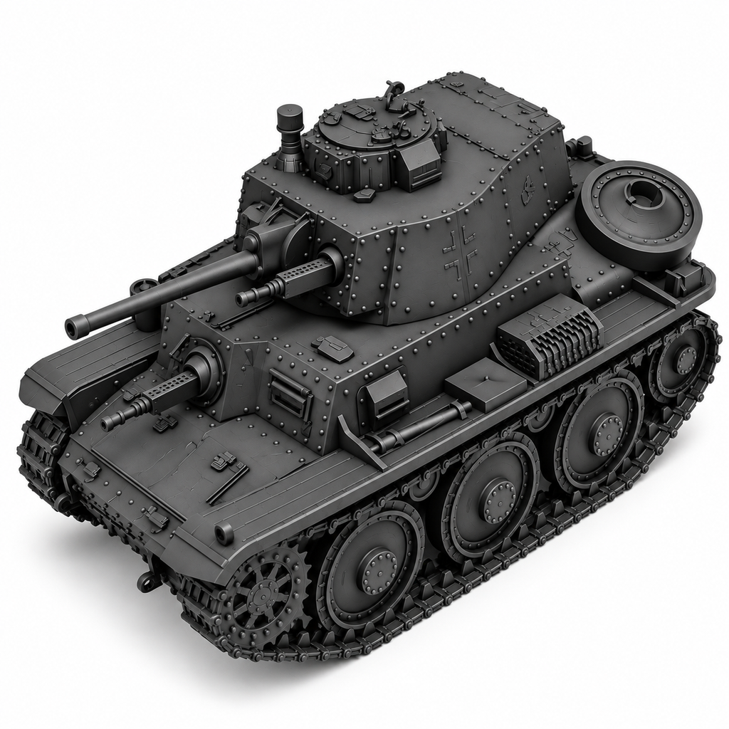 SSMODEL 1/72 1/144 Multi Scale Panzerkampfwagen 38tTank Resin MODEL kit TSS0556