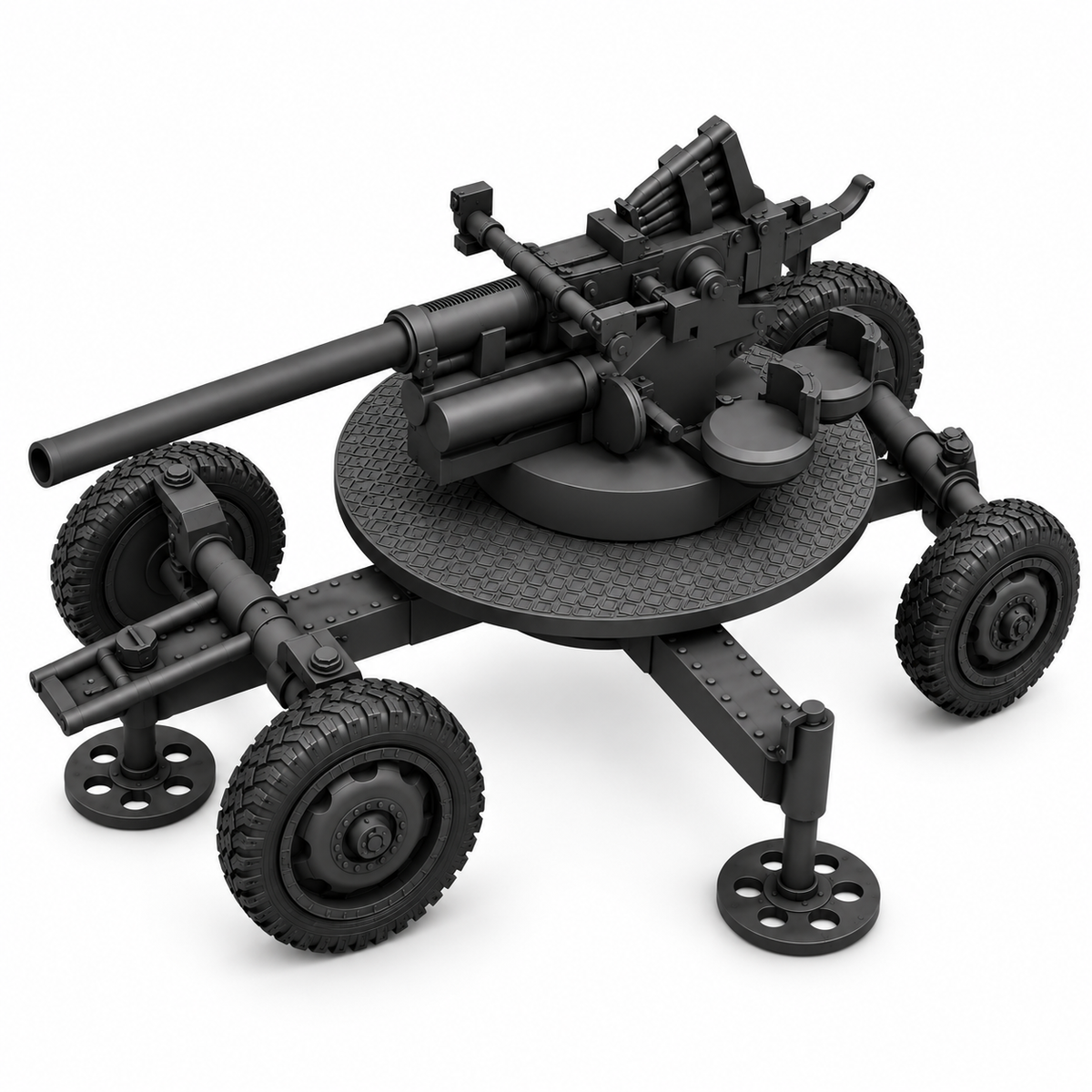SSMODEL1/72 1/144 Multi ScaleHungarian Bofors 40mm Tank Resin Model Kit TSS0553 — detail view 5