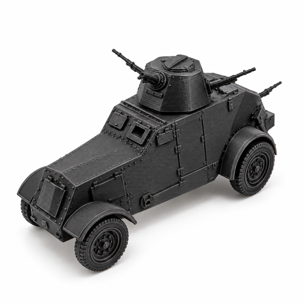SSMODEL 1/72 1/144 WWII Polish Wz.29 Heavy Armored Car Resin Model Kit TSS1247
