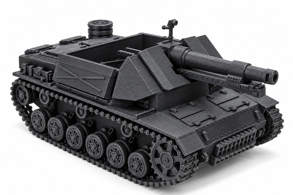 SSMODEL 1/72 1/144 15cm sIG 33 Panzerkampfwagen III Tank Resin MODEL KIT TSS0739 — detail view 9