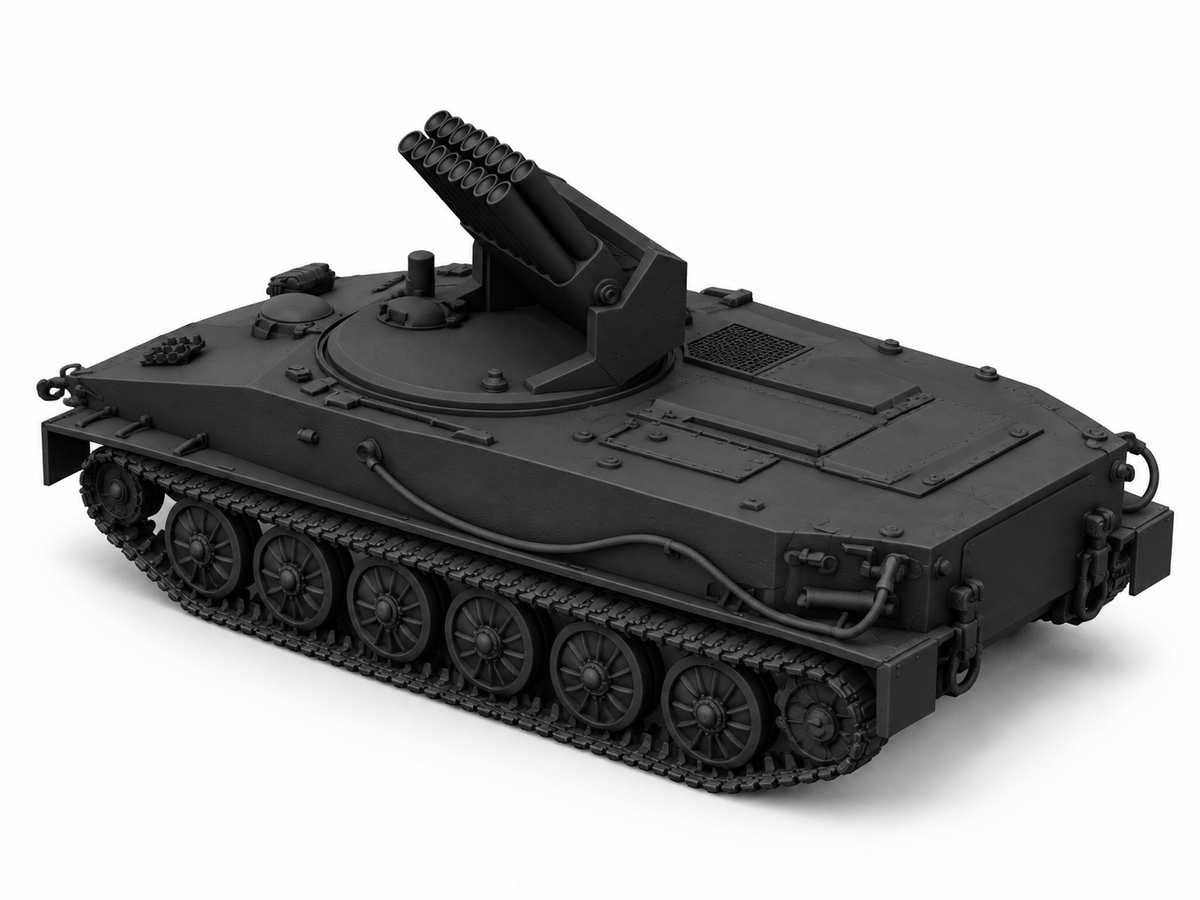 SSMODEL 1/72 1/144 Object 280 Soviet experimental rocket tank Model Kit TSS0293 — detail view 5