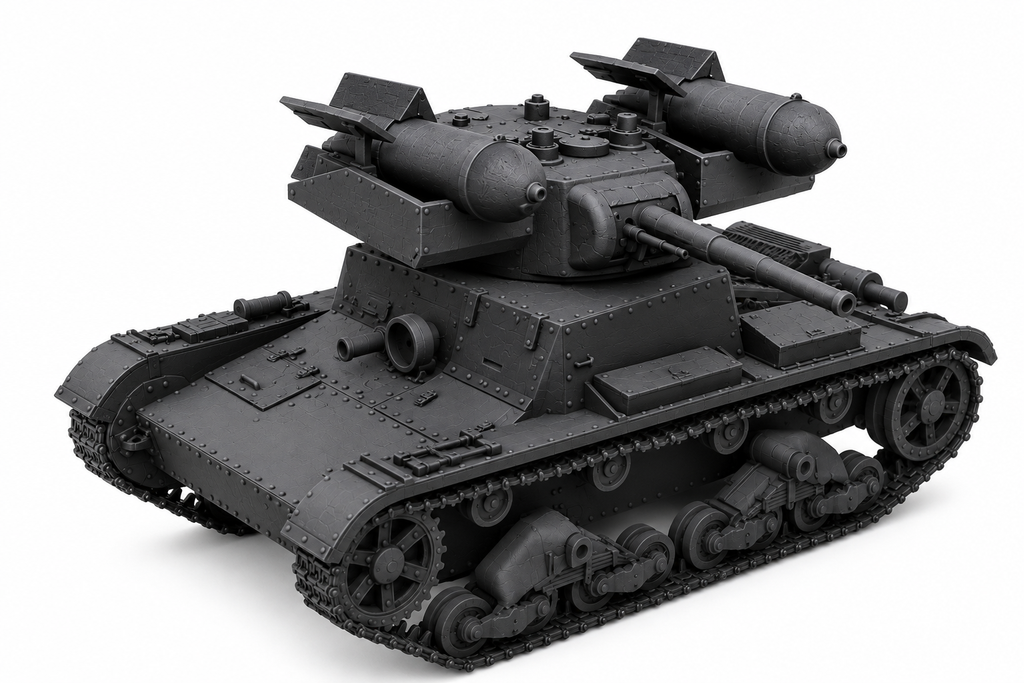 SSMODEL 1/72 1/144 Multi Scale RT-26 Soviet rocket tank Resin Model Kit TSS0062