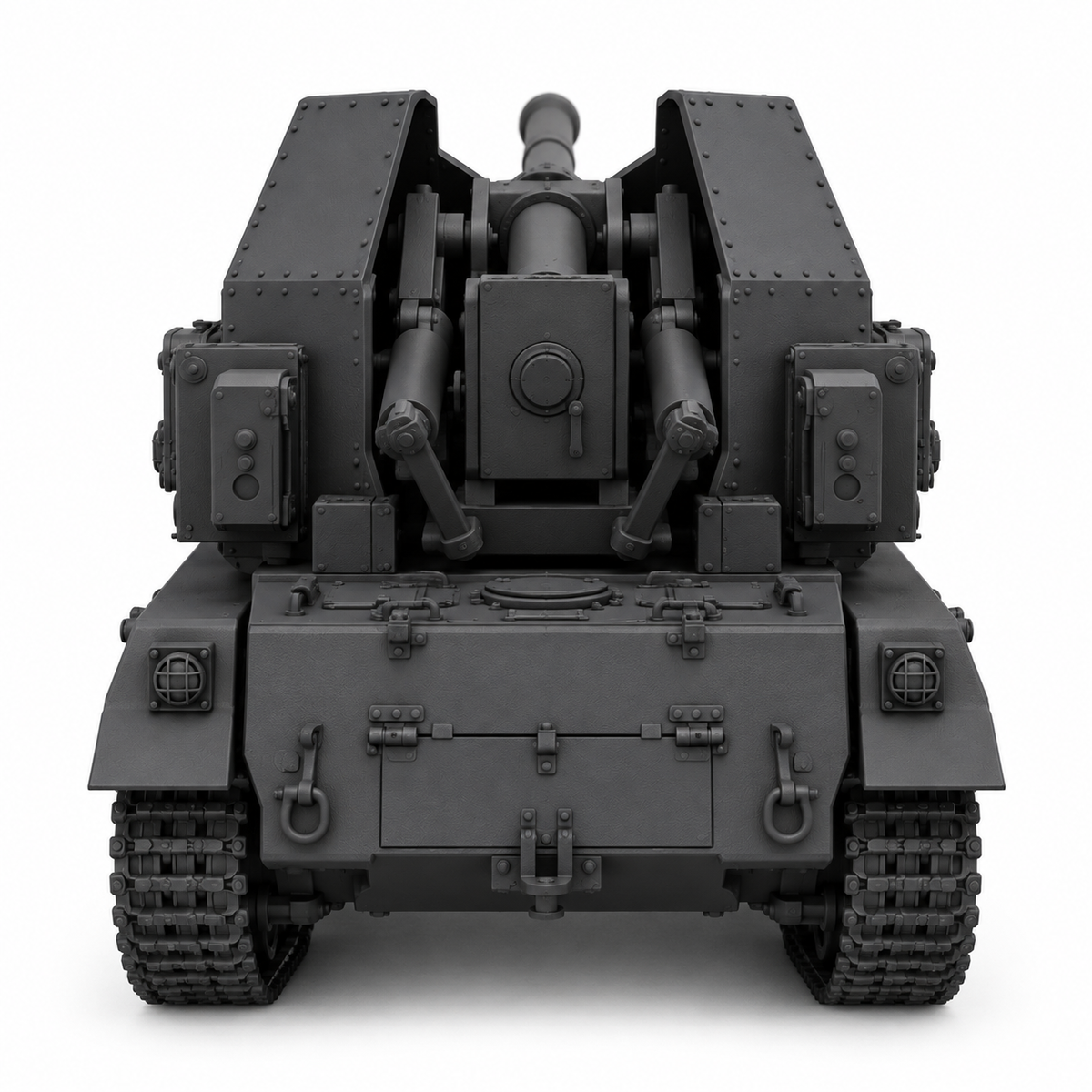 SSMODEL 1/72 1/144 Multi Scale Waffentrager E-100 tank Resin MODEL KIT TSS0504 — detail view 4