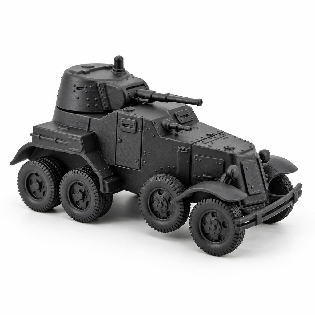 SSMODEL 1/72 1/144 WWII Soviet BA-10 Armored Car 45mm Resin Model Kit TSS1211