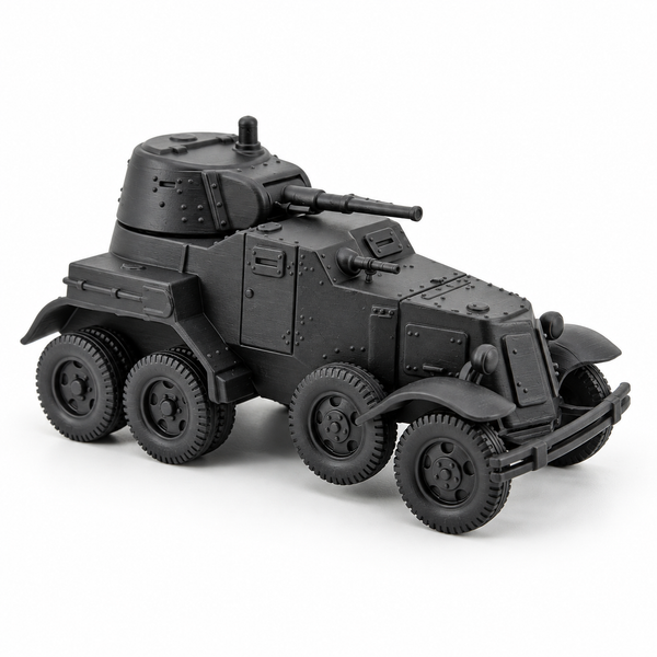 SSMODEL 1/72 1/144 WWII Soviet BA-10 Armored Car 45mm Resin Model Kit TSS1211