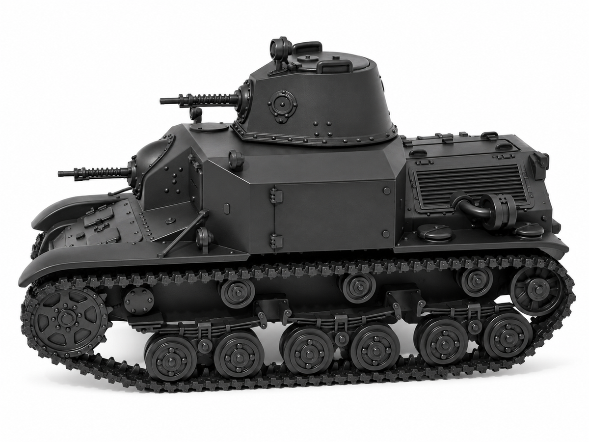 SSMODEL 1/72 1/144 Multi Scale Type 92 Jyu-Sokosha late Tank MODEL kit TSS1384 — scale model kit