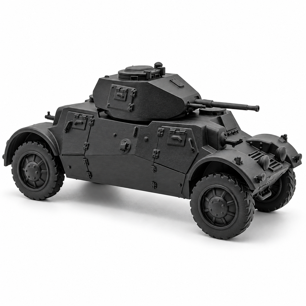 SSMODEL 1/72 1/144 WWII Lynx Pansarbil m/39 Armored Car Resin Model Kit TSS1277