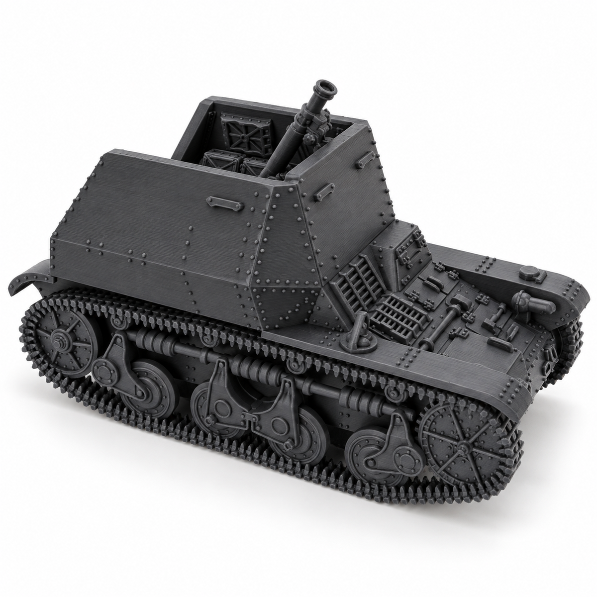 SSMODEL 1/72 1/144 8cm Schwerer Granatwerfer 34 AMR-35f Resin MODEL KIT TSS0748 — detail view 11