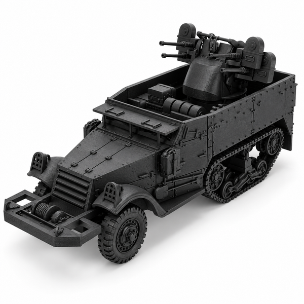 SSMODEL1/72 1/144 Multi-Scale WWII US M16A1 Half-track MGMC AA Model Kit TSS0875