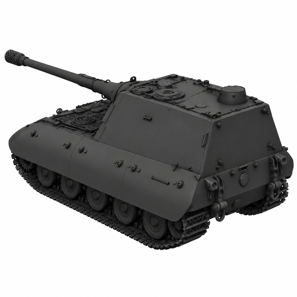 SSMODEL 1/72 1/144 Multi Scale Jagdpanzer E-100 Krokodil Tank MODEL kit TSS0345 — detail view 4